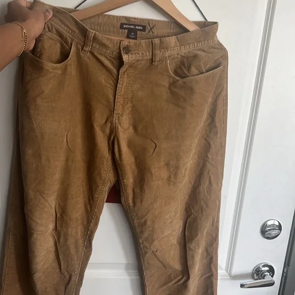 Brown Corduroy Michael Kors pants, size 34 - Picture 3 of 4